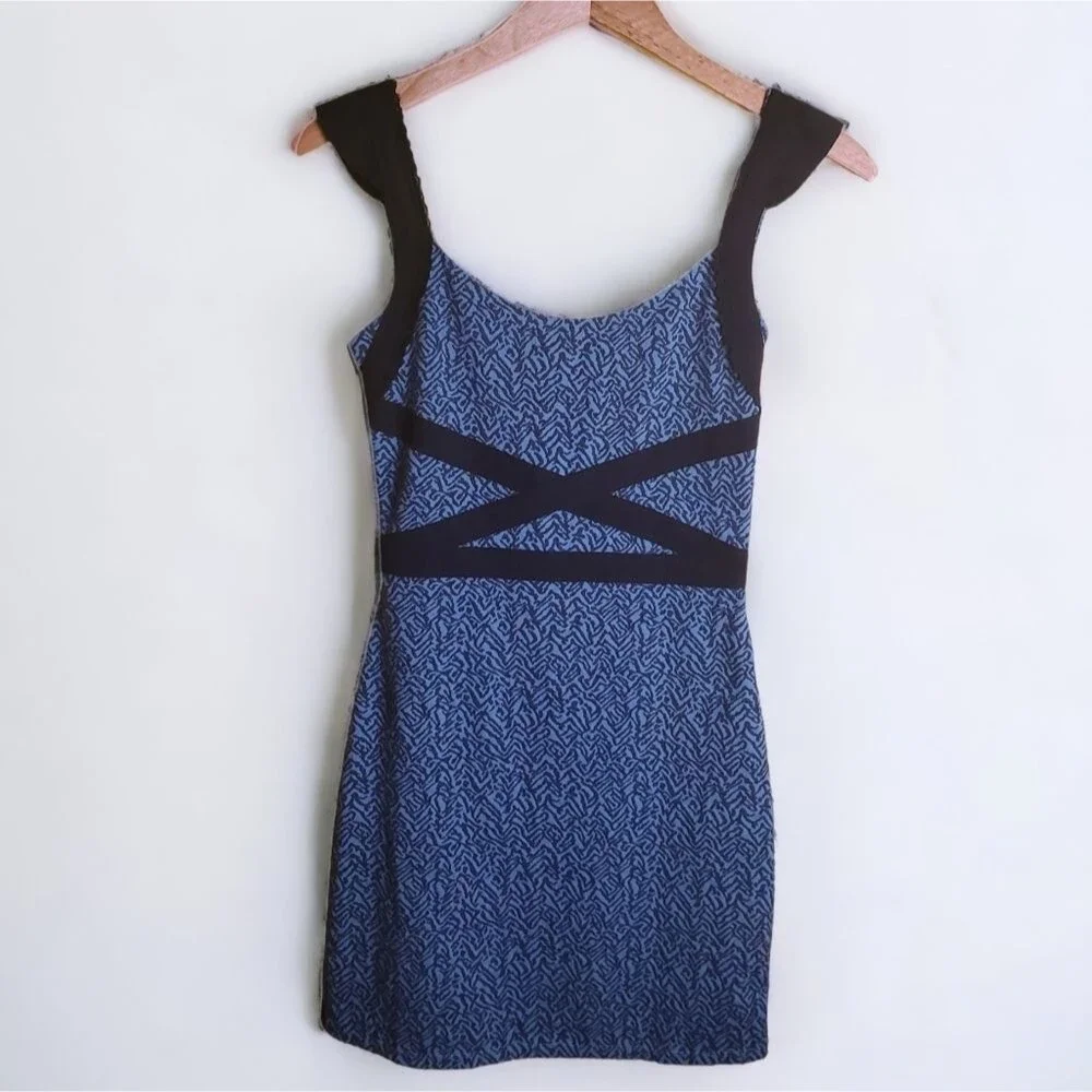 Free People Patterned Bodycon Dress Size XS